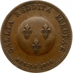 France Token 1814 in Honor of Emperor Alexander I (R2) RARE