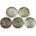 France 5 Francs (1964-1969) Lot of 5 Coins