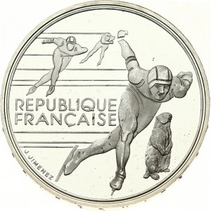 France 100 Francs 1990 1992 Olympics Albertville Speed Skating