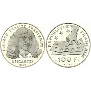 France 100 Francs 1991 Rene Descartes
