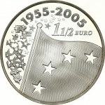 France 1½ Euro 2005 50th Anniversary of the European Union Flag