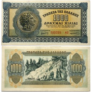 Greece 1000 Drachmai 1941 Banknote