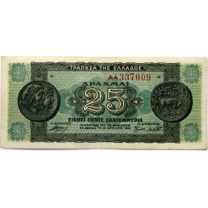 Greece 25 000 000 Drachmai 1944 Banknote