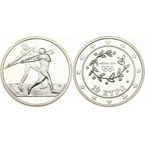 Greece 10 Euro 2004 Javelin Throw