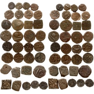 India 10 - 20 Cash (19th Century) and other coins Lot of 33 Coins
