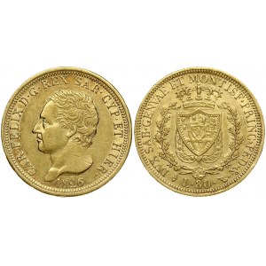 Italy Sardinia 80 Lire 1826 L