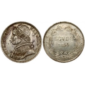 Vatican Scudo 1854-IX R