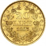 Italy Vatican 20 Lire 1867 R -XXII