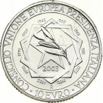 Italy 10 Euro 2003R Italian Presidency of European Union Council