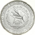 Italy 10 Euro 2003 Presidency of European Union Council