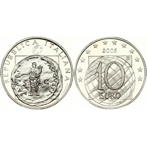 Italy 10 Euro 2005 60 Years of Peace and Freedom in Europe