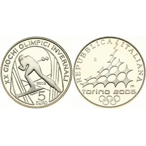 Italy 5 Euro 2005 2006 Winter Olympics - Cross-Country Skiing