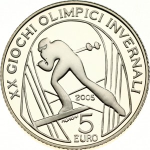 Italy 5 Euro 2005 2006 Winter Olympics - Cross-Country Skiing