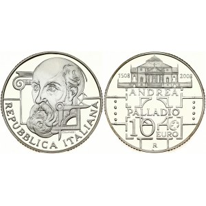 Italy 10 Euro 2008 Andrea Palladio (500th Anniversary of birth)