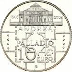 Italy 10 Euro 2008 Andrea Palladio (500th Anniversary of birth)