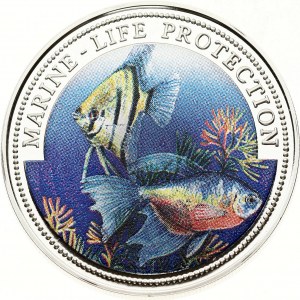 Liberia 5 Dollars 1996 Marine Life Protection