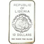 Liberia 10 Dollars 1997 Return of Hong Kong to China