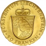 Liechtenstein 50 Franken 1956 Franz Josef II and Princess Gina
