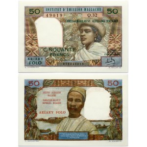 Madagascar 50 Francs / 10 Ariary ND (1969) Banknote