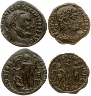 Roman Empire Nummus (307-337) Lot of 2 Coins