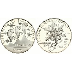 San Marino 5 Euro 2006R Turin Olympics