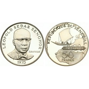 Senegal 50 Francs 1975 25th Anniversary of Eurafrique Program