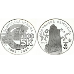 Slovakia 1000 Korun 2008 Farewell To The Slovak Koruna