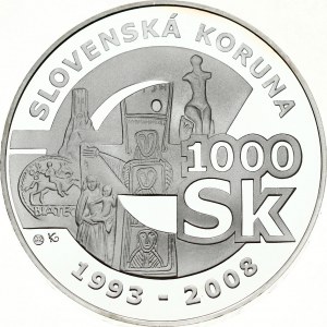 Slovakia 1000 Korun 2008 Farewell To The Slovak Koruna