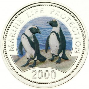 Somalia 250 Shillings 2000 Multicolor Penguins