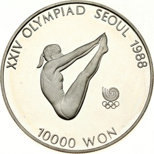 South Korea 10 000 Won 1987 Diving