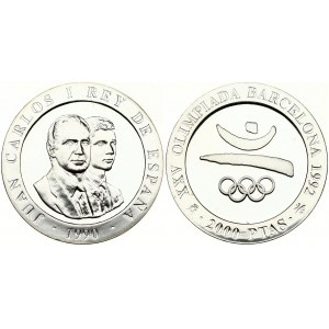 Spain 2000 Pesetas 1990 Barcelona'92 logo