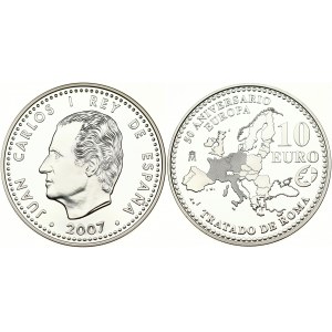 Spain 10 Euro 2007 50th Anniversary of the Treaty of Rome