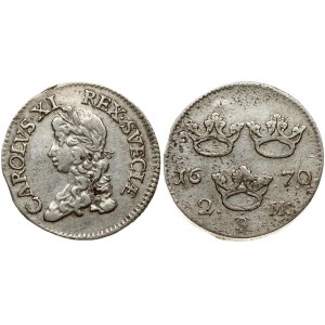 Sweden 2 Mark 1670