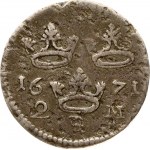 Sweden 2 Mark 1671