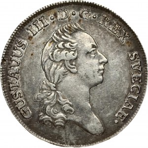 Sweden 2/3 Riksdaler 1776 OL