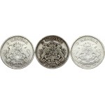 Sweden 2 Kronor 1876 EB Lot of 3 Coins