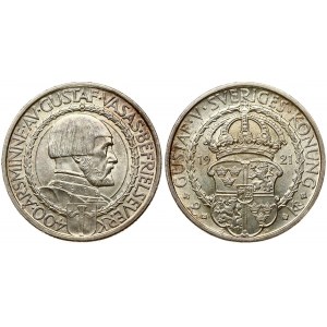 Sweden 2 Kronor 1921 W Gustaf Vasa