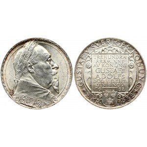 Sweden 2 Kronor 1932 G Gustaf II Adolf