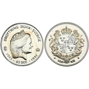 Sweden 200 Kronor 1993 E Queen Silvia