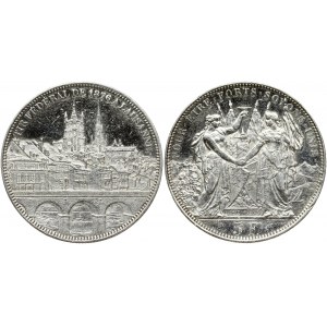 Switzerland 5 Francs 1876 Lausanne Shooting Festival