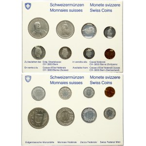 Switzerland 1 Rappen - 5 Francs 1979 SET Lot of 8 Coins