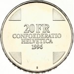 Switzerland 20 Francs 1996 B Dragon of Breno