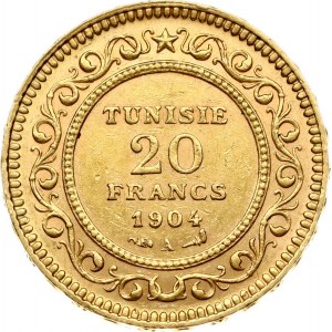 Tunisia 20 Francs 1904 A