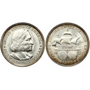 USA 1/2 Dollar 1893 Columbian Exposition ANACS MS 61
