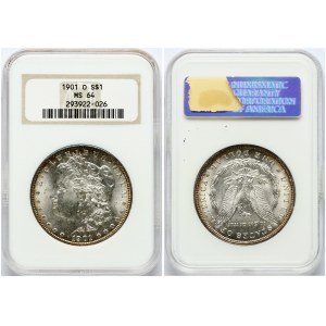 USA 1 Dollar 1901 O 'Morgan Dollar' NGC MS 64