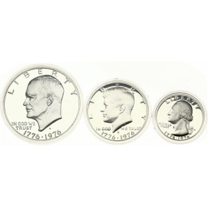 USA ¼ Dollar - 1 Dollar 1976 SET