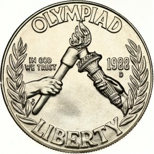 USA 1 Dollar 1988 D Seoul Olympiad