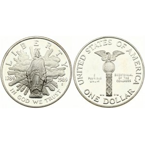USA 1 Dollar 1989 S Bicentennial of the Congress