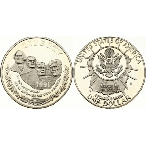 USA 1 Dollar 1991 S Mount Rushmore