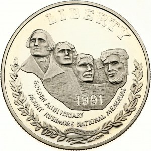 USA 1 Dollar 1991 S Mount Rushmore